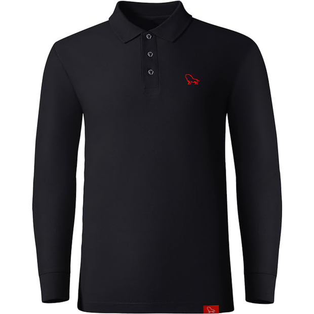 LCBB “Classic Long-sleeve Polo” (BLACK)