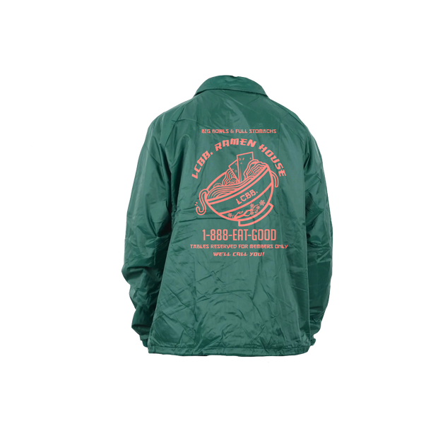 LCBB “Ramen House” Coaches Jacket “Jade/Pink”